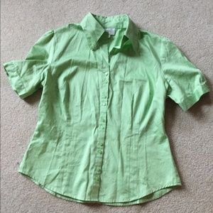 Pastel button-up blouse